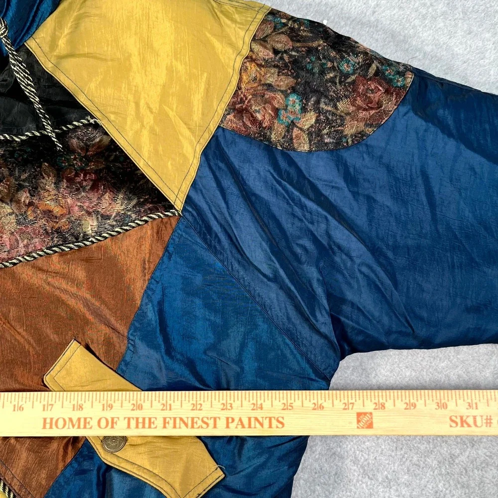 Vintage SkiWear G-4000 Windbreaker Jacket Mens Large Multicolor Colorblock Retro